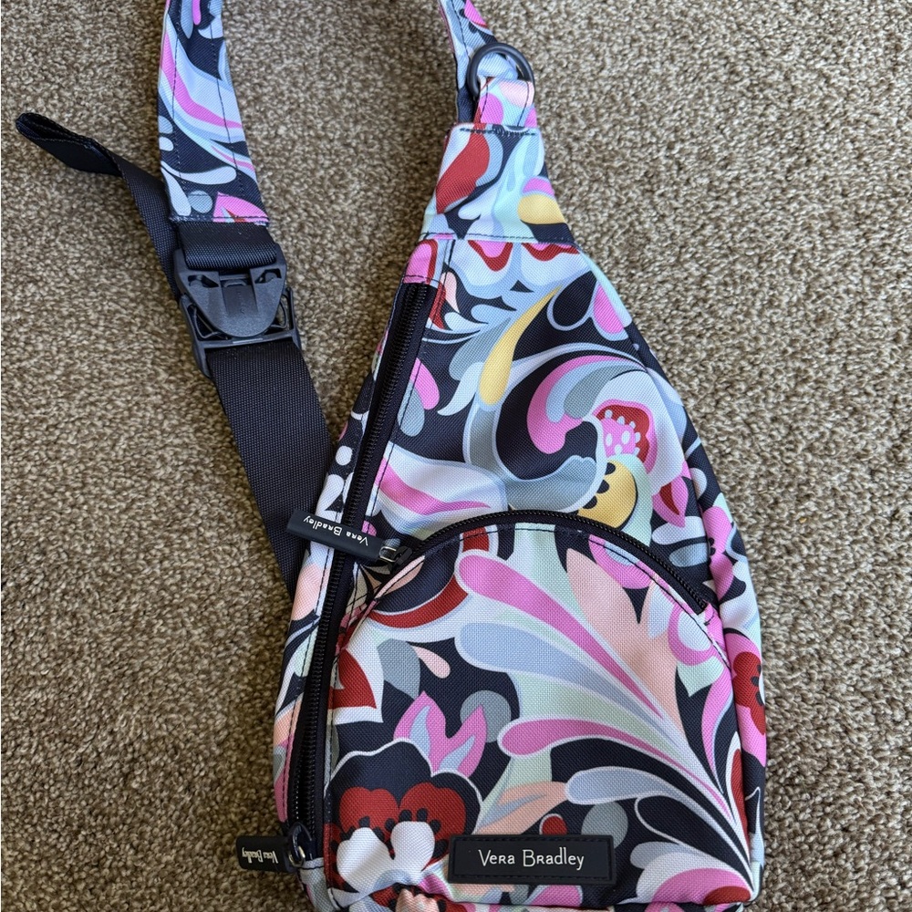 Vera Bradley Women's Colorful Floral Sling Backpack